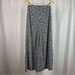 Boho Small Ditsy Floral Daisy Wide Leg 60's Flare Pants Hippie Retro